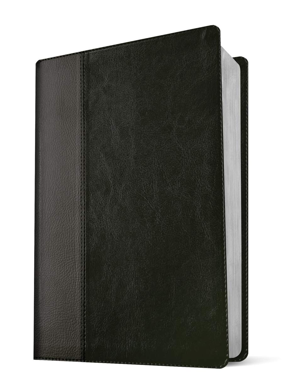 Bible | NLT Life Application Study Bible 3rd Ed, Leatherlike Black/Onyx Red Letter