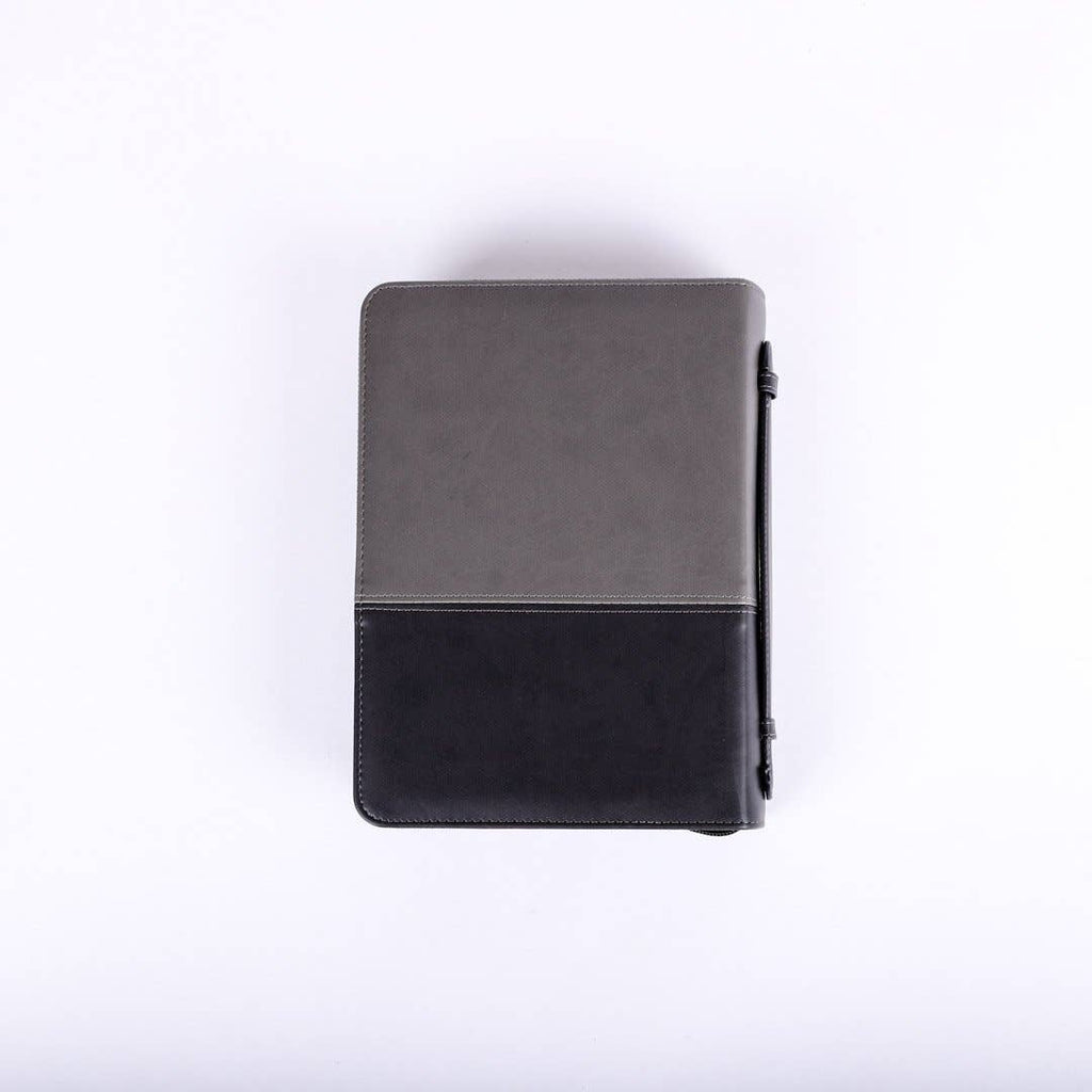 Bible Cover | Unshakable Faith Grey/Black