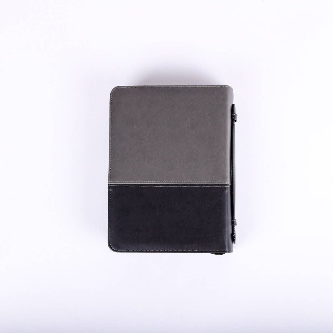 Bible Cover | Unshakable Faith Grey/Black