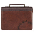 Bible Cover | Classic Brown Crown of Thorns