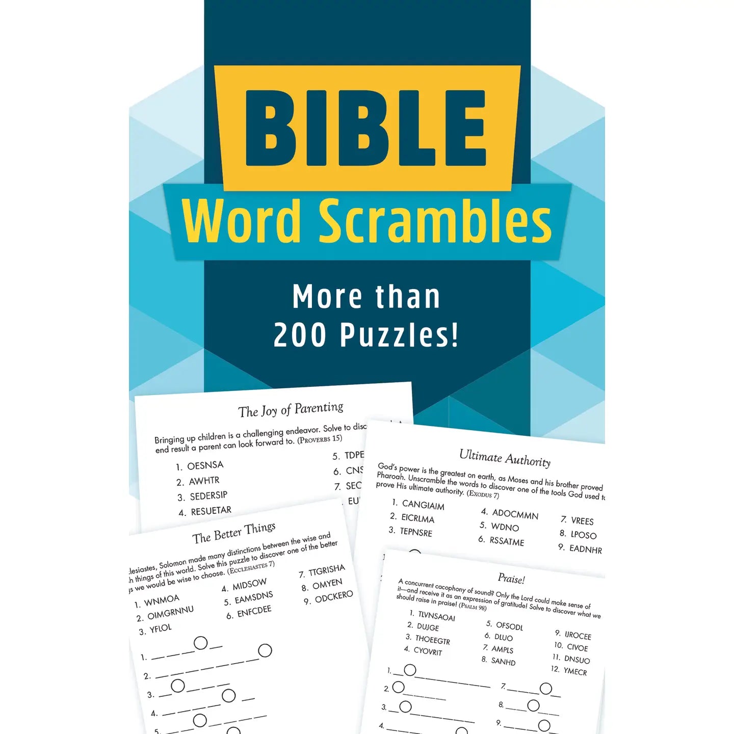 Word Puzzles | Bible Word Scrambles : More Than 200 Puzzles!