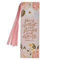 Bookmark | Faux Leather Pink Strength & Dignity Prov. 31:25