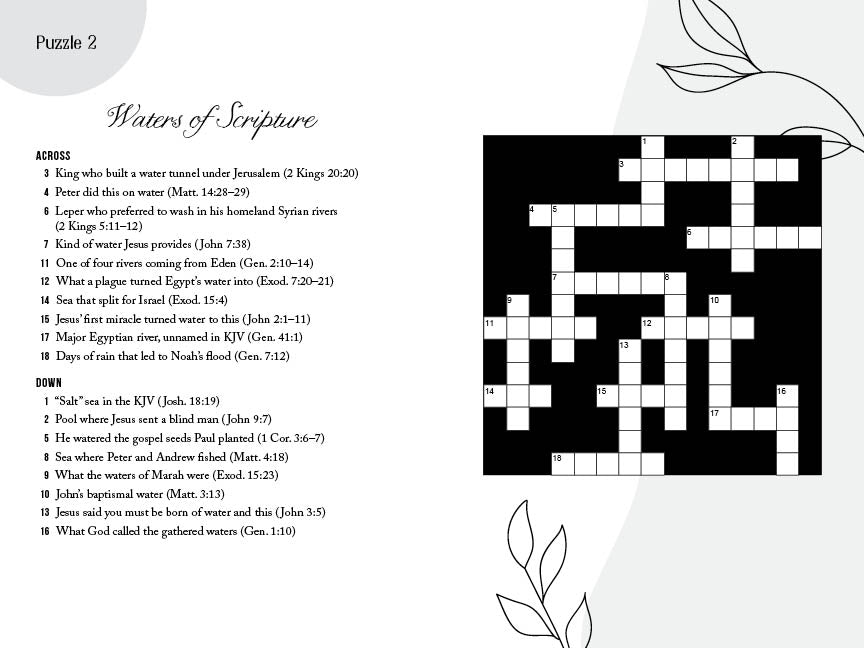 Word Puzzles | Calming Bible Crosswords