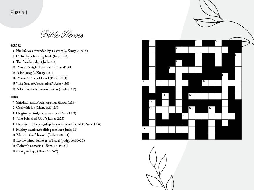 Word Puzzles | Calming Bible Crosswords