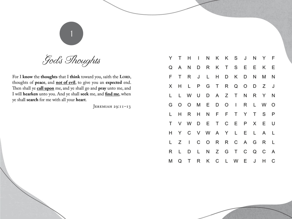 Word Puzzles | Calming Bible Word Searches