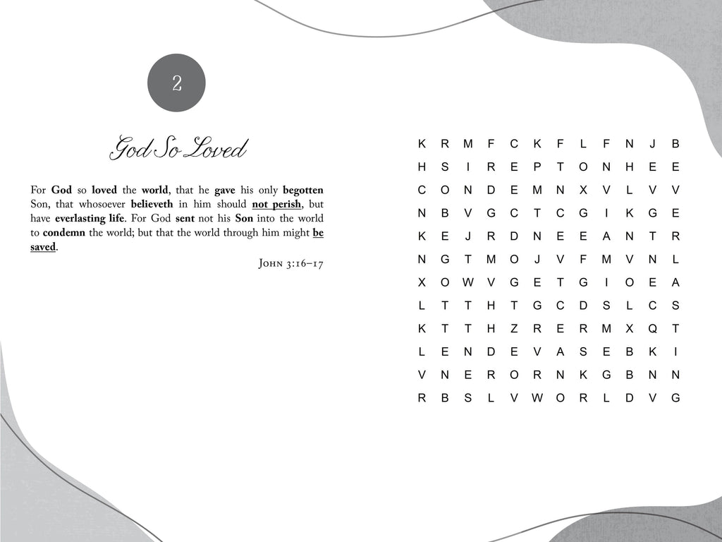 Word Puzzles | Calming Bible Word Searches