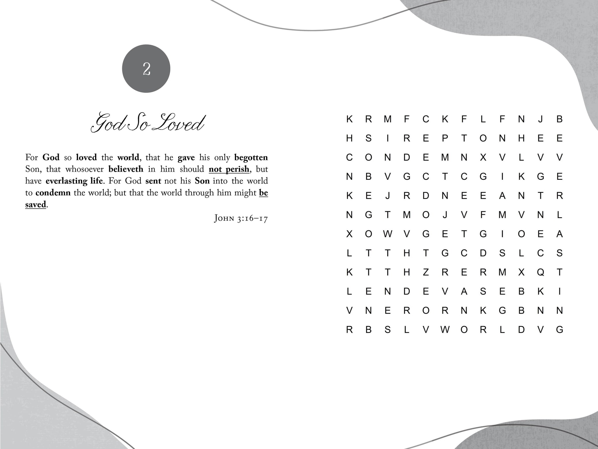 Word Puzzles | Calming Bible Word Searches