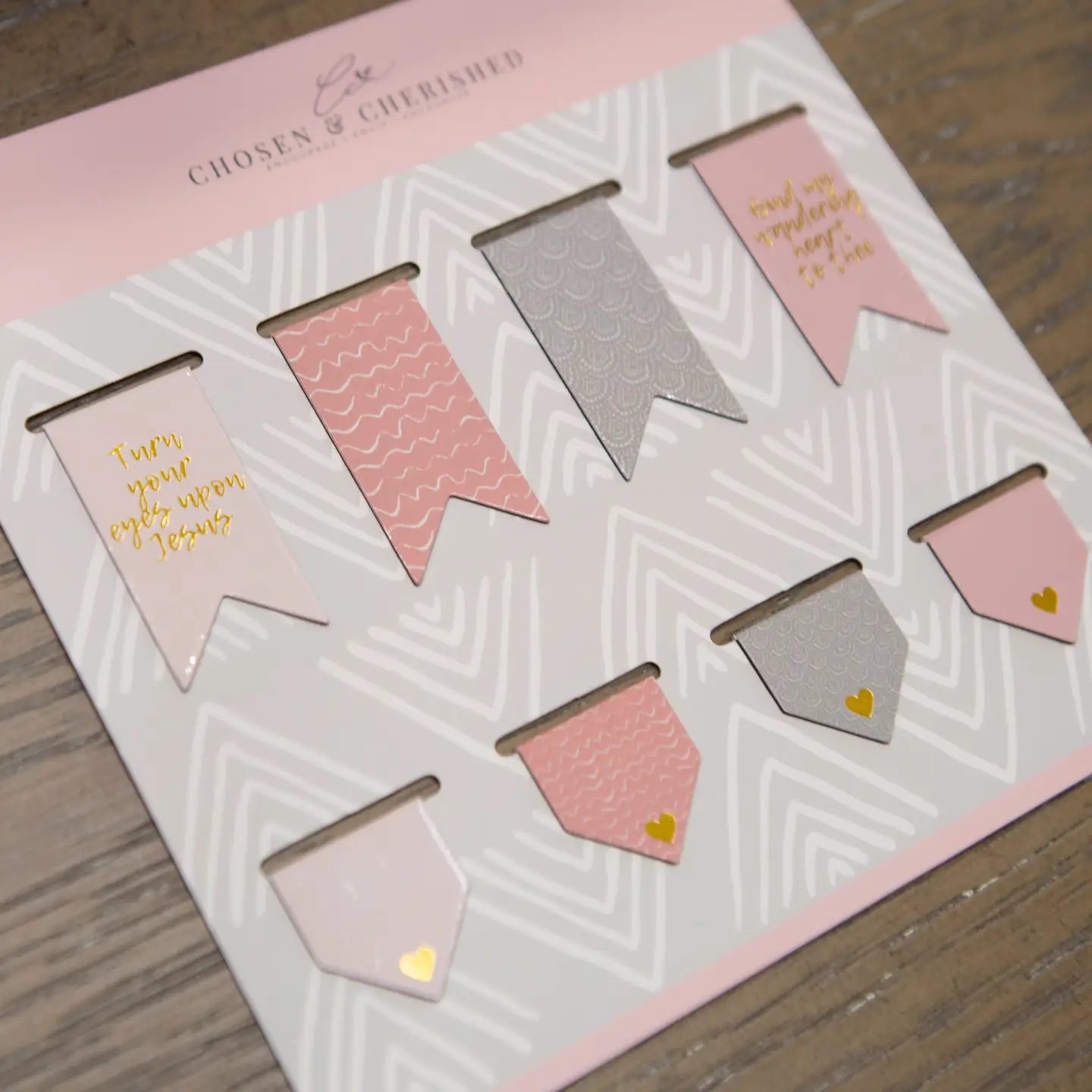 Bible Bookmarks | Magnetic Bookmarks- Pink & Grey