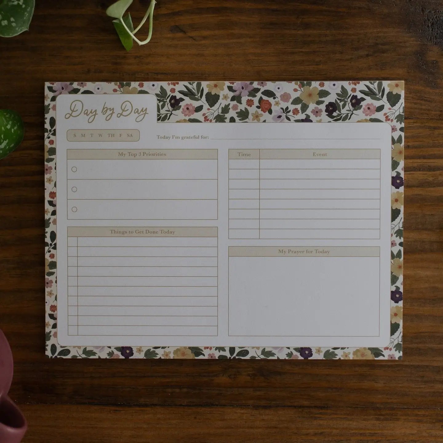 Notepad | Day By Day Magnolia Floral