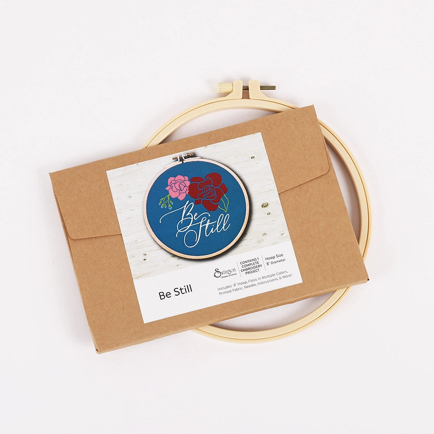 Embroidery Kit | Be Still 20.5Cm