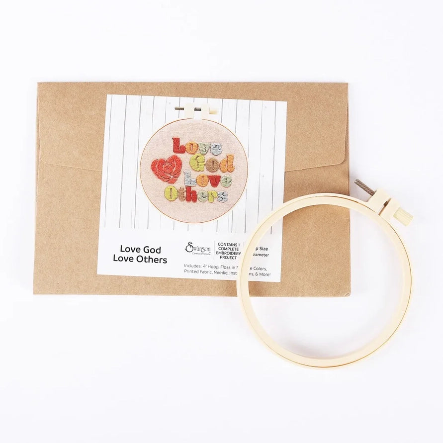 Embroidery Kit | Love God Love Others 10Cm