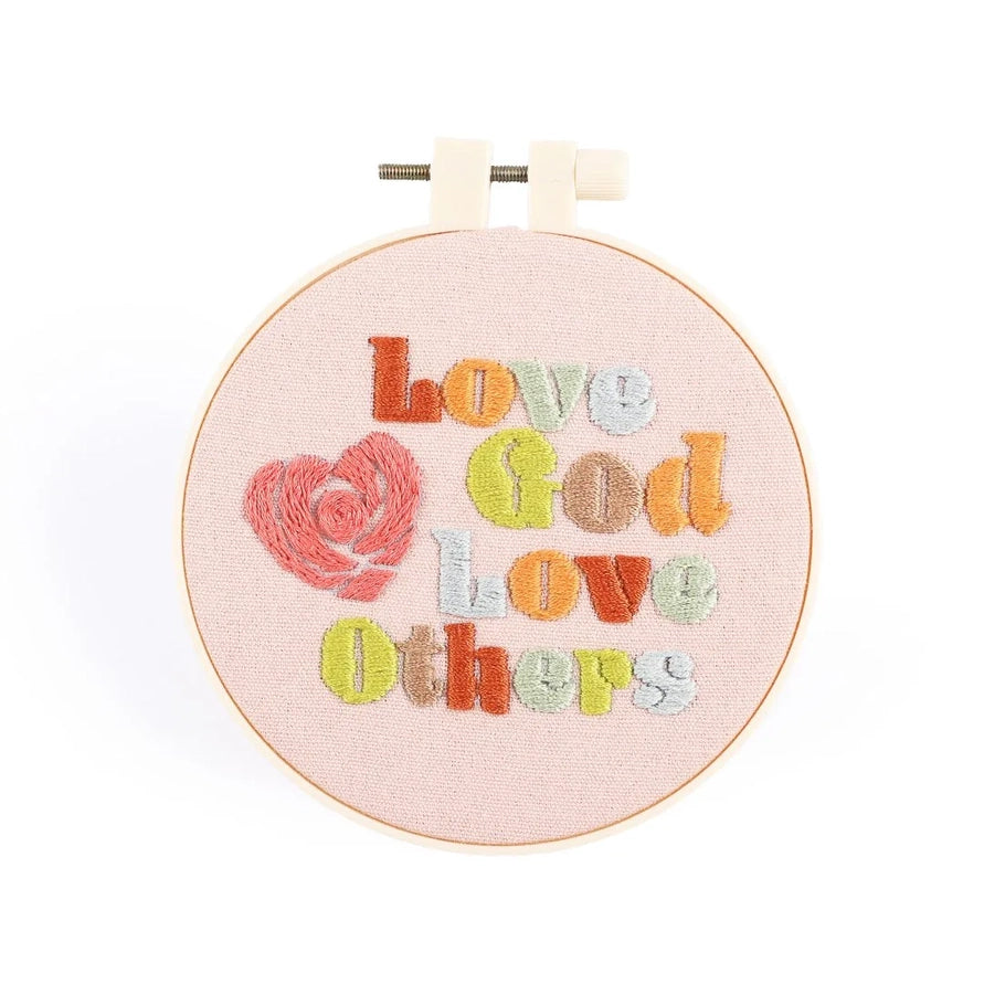 Embroidery Kit | Love God Love Others 10Cm