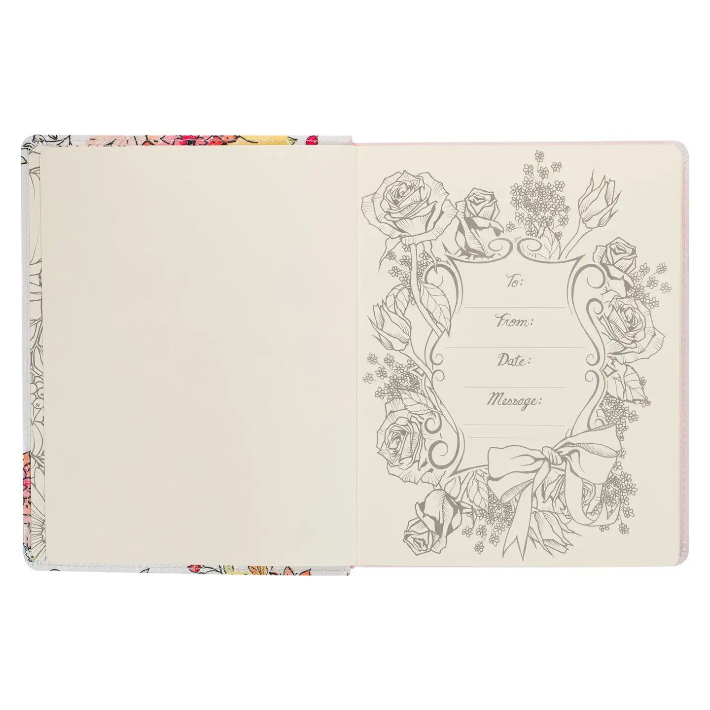 Bible | KJV My Creative Bible Faux Leather, White Floral Printed