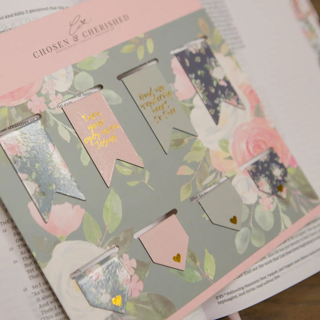 Bible Bookmarks | Magnetic Bookmarks- Floral