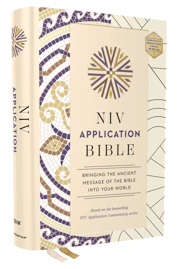 Bible | NIV Application Bible Hardcover-  Multi Cream Red Letter