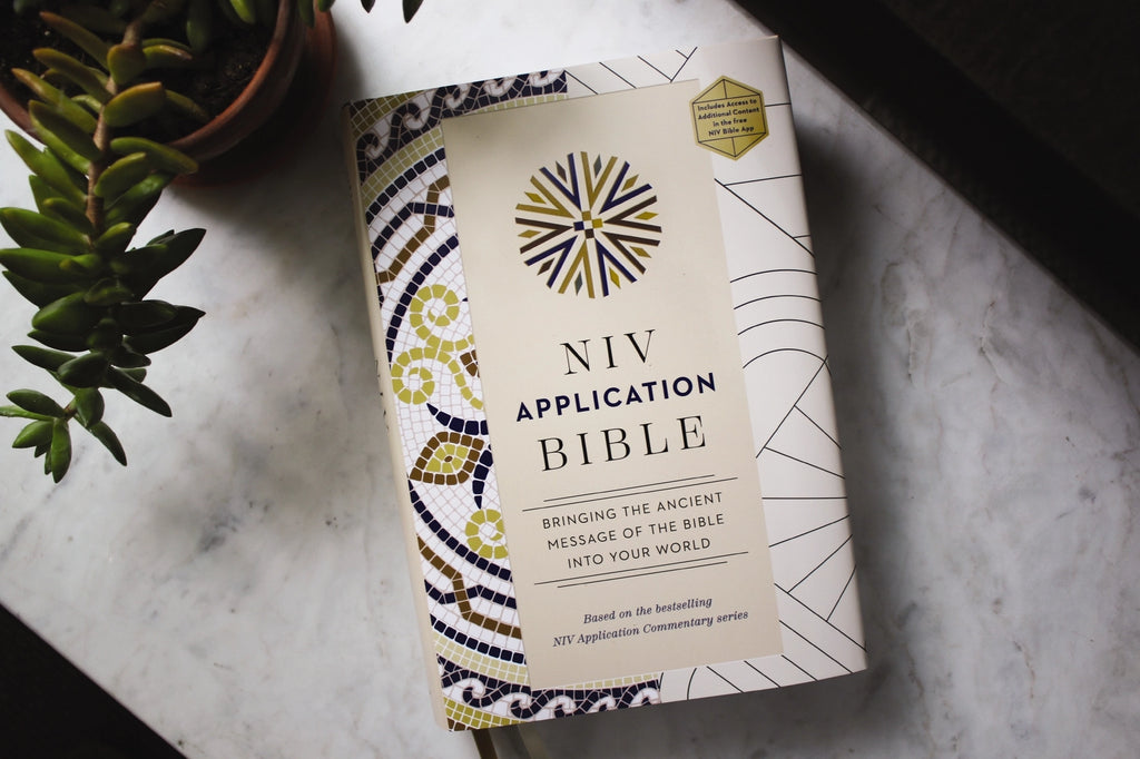 Bible | NIV Application Bible Hardcover-  Multi Cream Red Letter