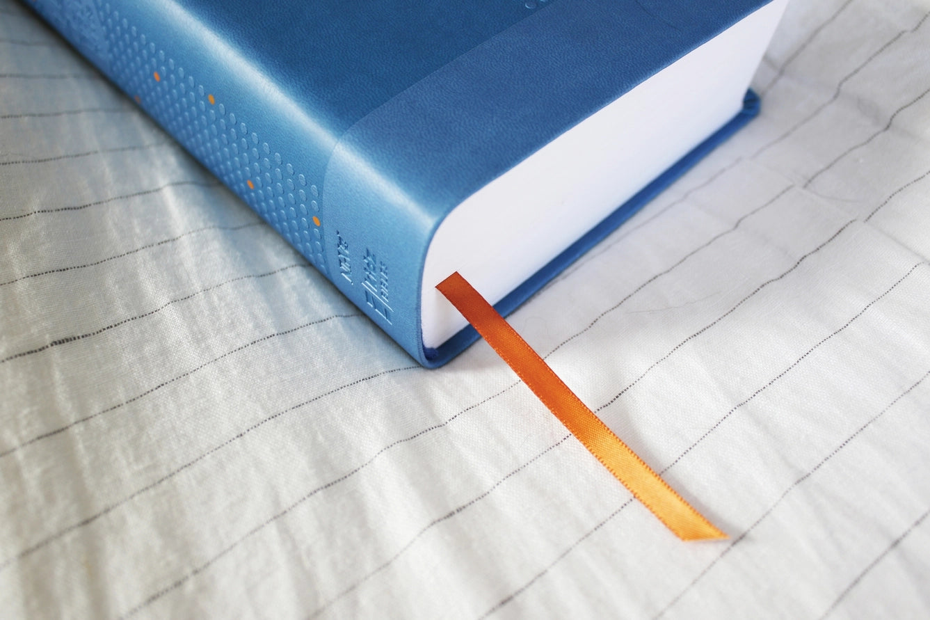 Bible | NIrV, Clear Focus Bible For Kids, Leathersoft, Blue