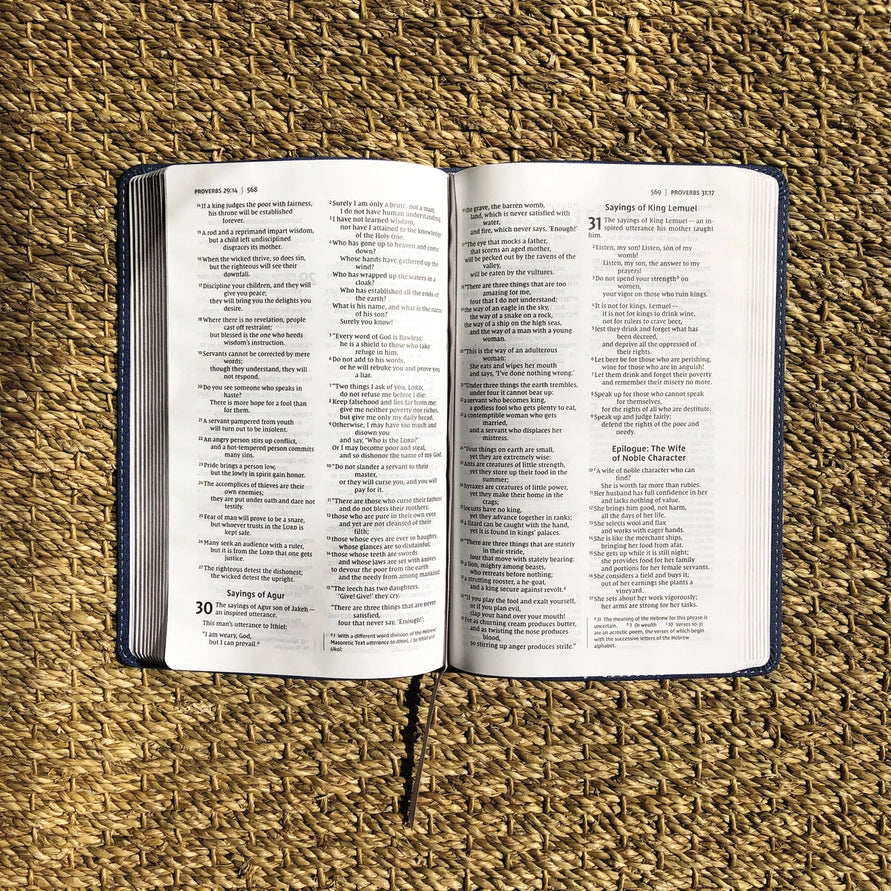 Bible | NIV Bible For Teens, Thinline Edition, Blue Leathersoft