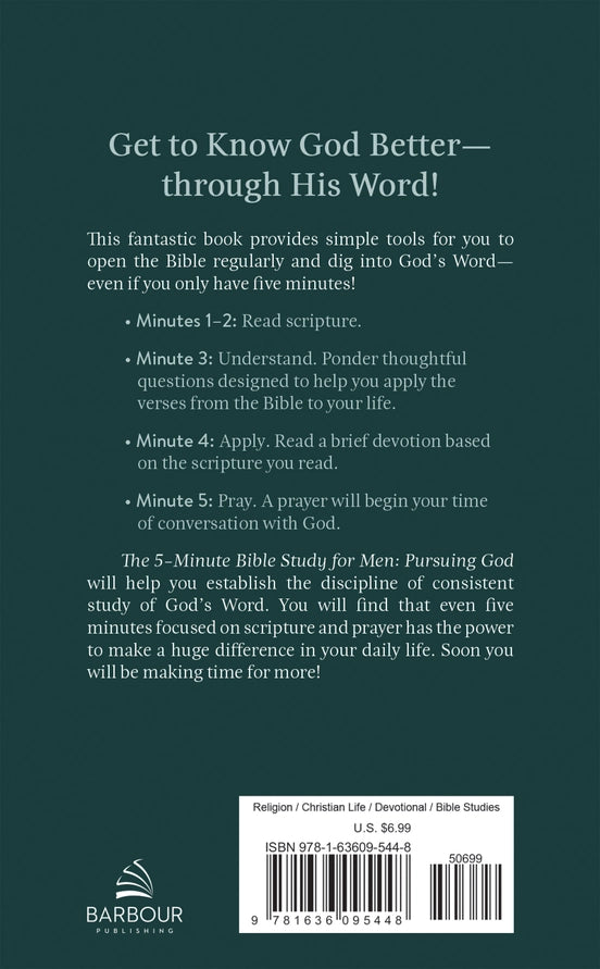 Study | The 5-Minute Bible Study for Men: Pursuing God