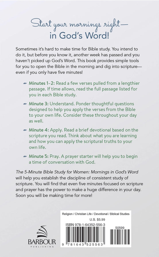 Study | The Daily 5-Minute Bible Study for Women- Mornings in Gods Word