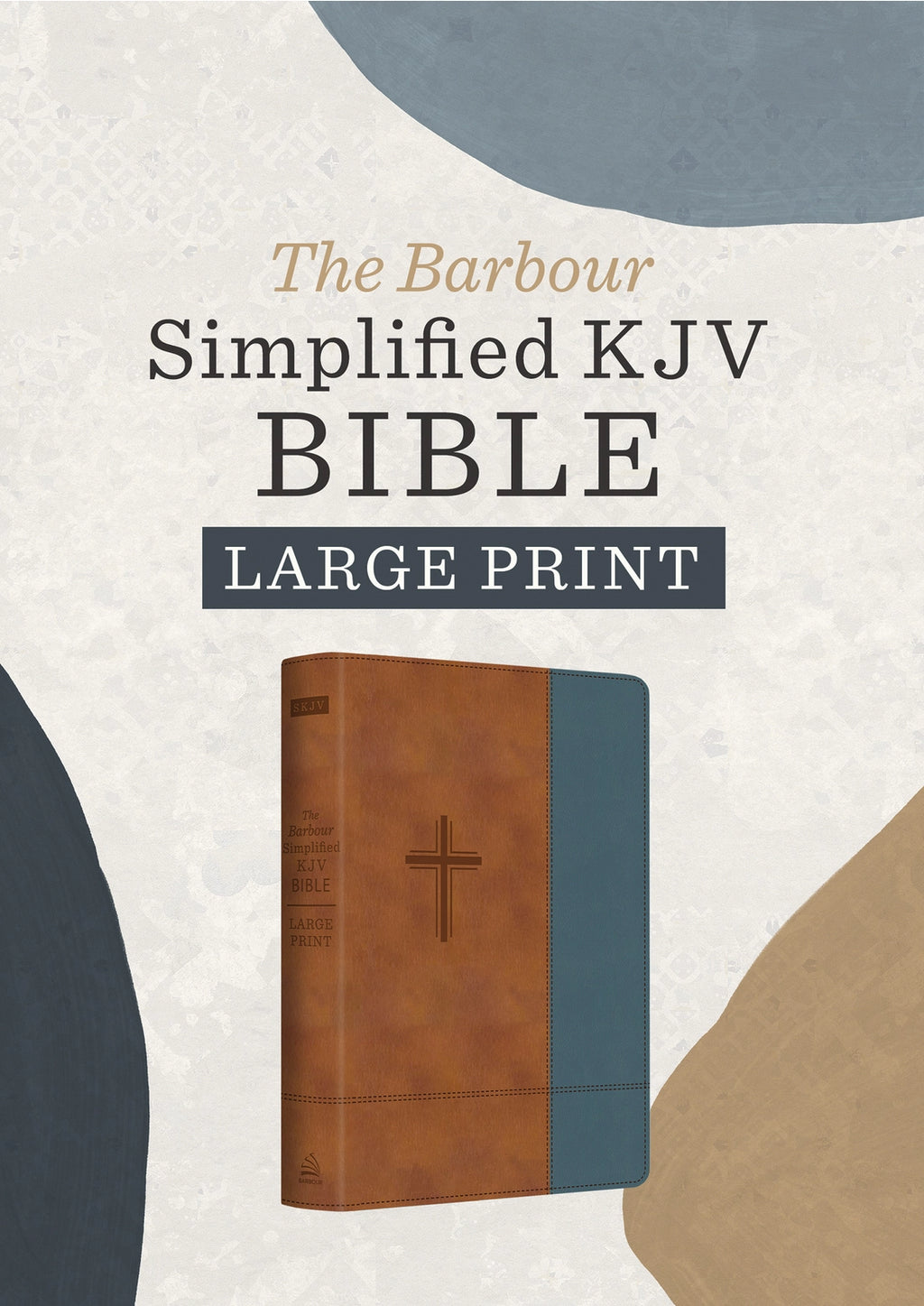 Bible | The Barbour Simplified KJV--Large Print [Rust & Stone Cross]