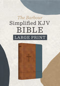 Bible | The Barbour Simplified KJV--Large Print [Rust & Stone Cross]