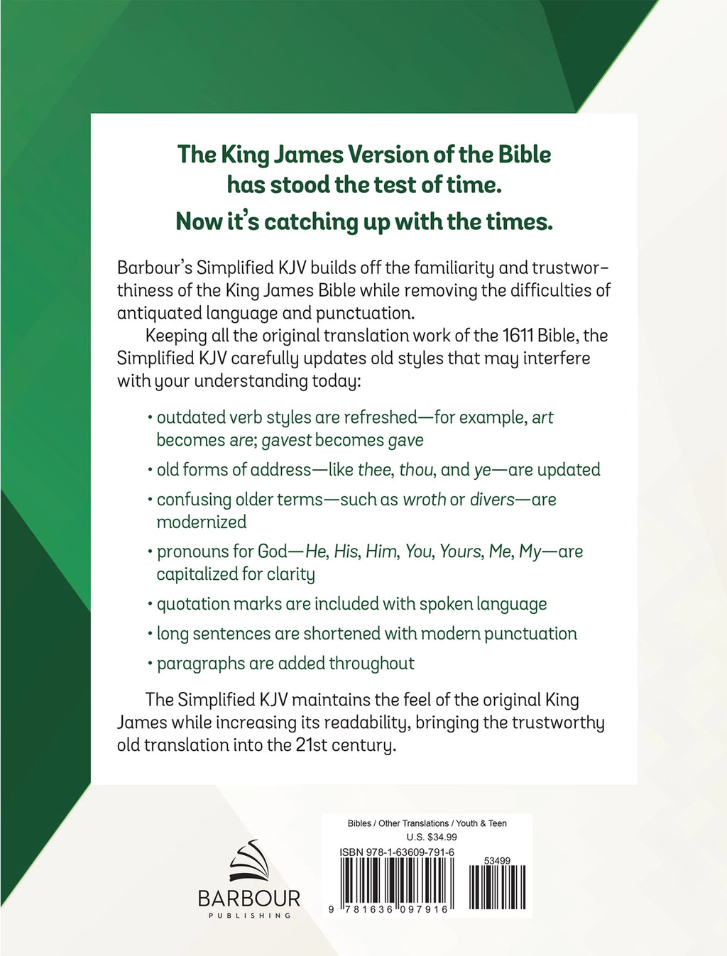 Bible | The Barbour SKJV Bible (teen boys)