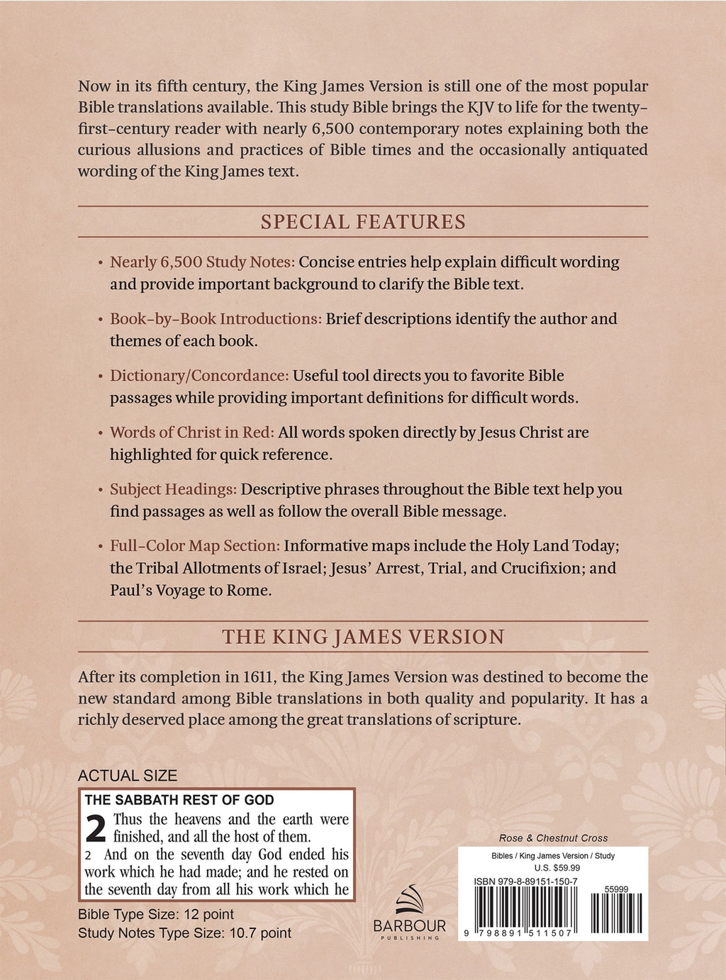 Bible | The KJV Study Bible, Large Print (Indexed) [Rose & Chestnut]