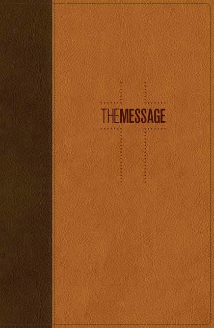 Bible | The Message Deluxe Gift Bible, Brown/ Saddle Tan