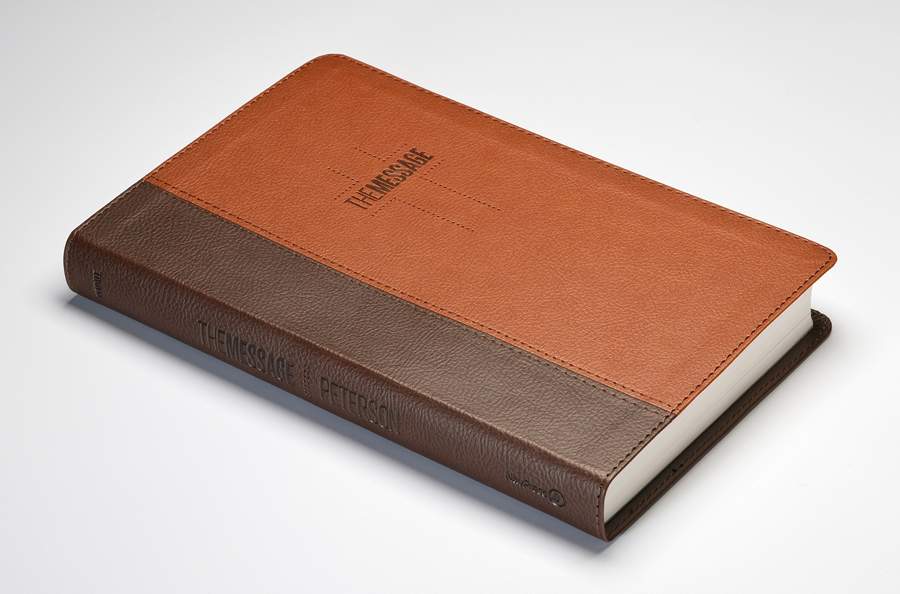Bible | The Message Deluxe Gift Bible, Brown/ Saddle Tan