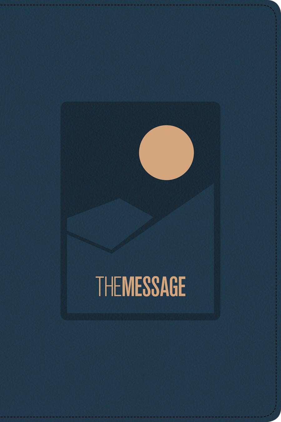 Bible | The Message Deluxe Gift Bible, Leather Look Midnight Journey, Large Print