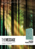 Bible | The Message, Teal Berries Leather-Look, Super Giant Print