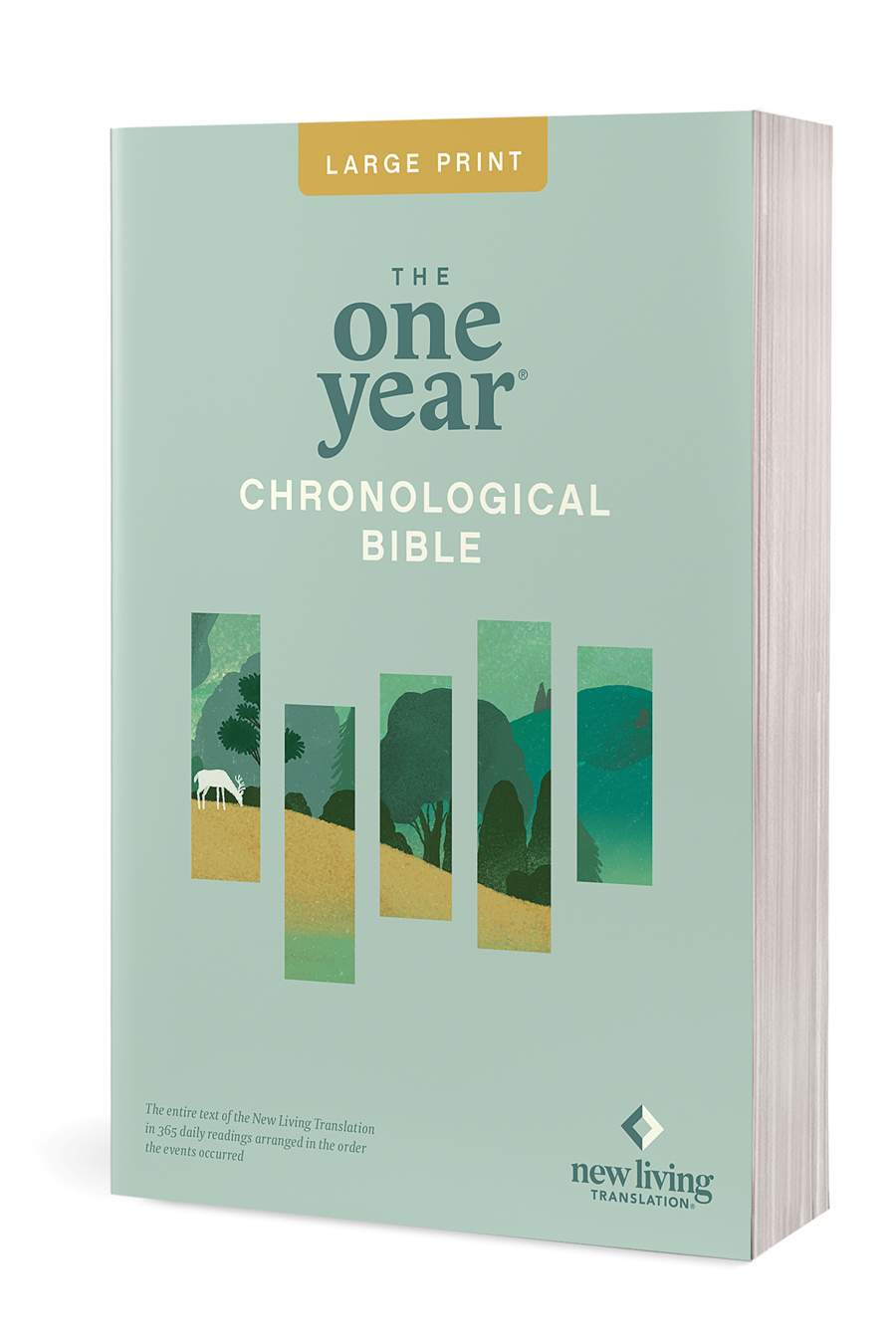 Bible | NLT One Year Chronological Bible, Large Print