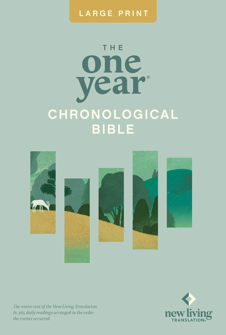 Bible | NLT One Year Chronological Bible, Large Print