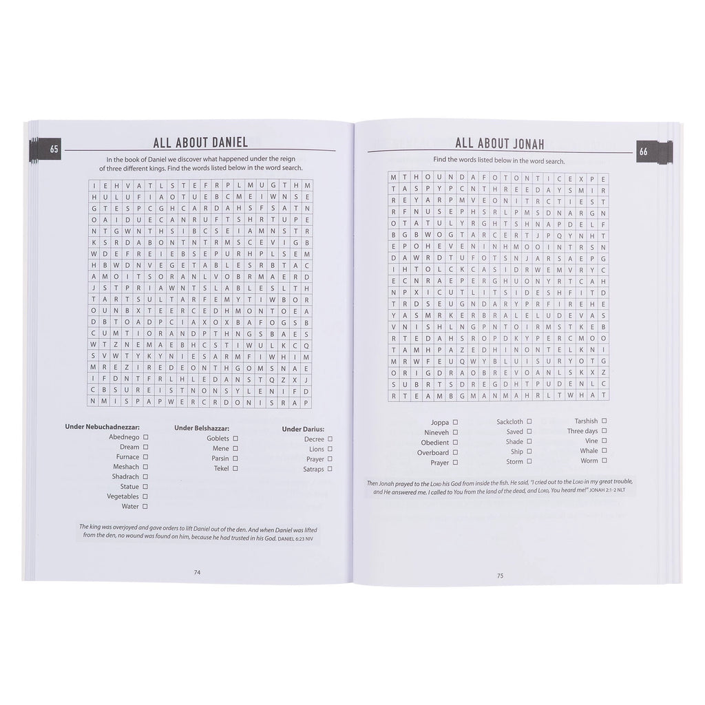 Puzzle Activity Book | Bible Word Searches