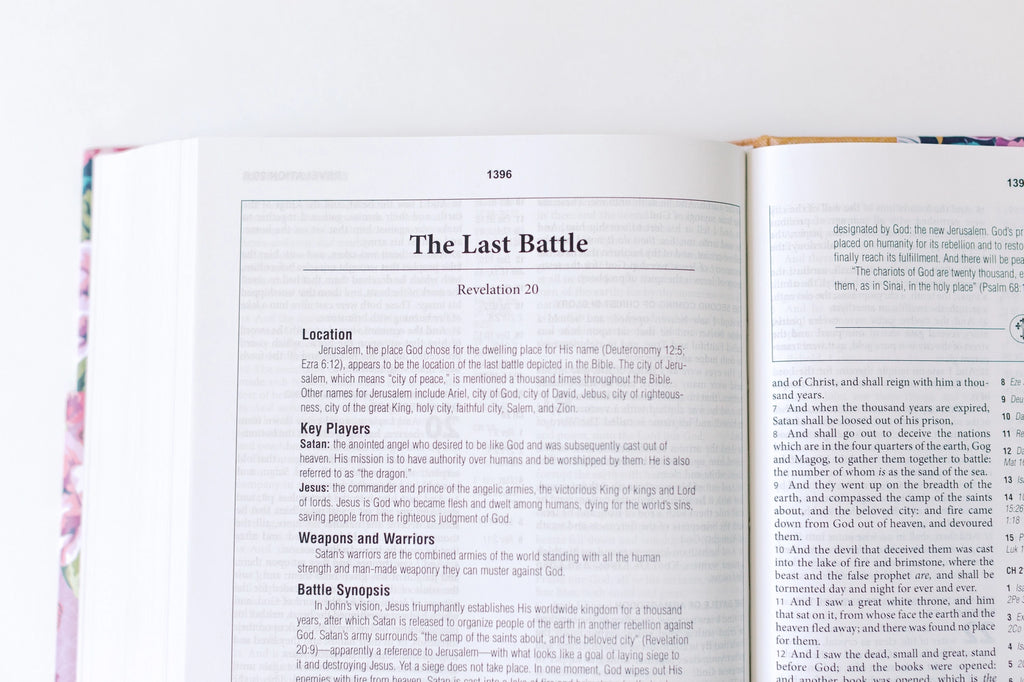 Bible | KJV Cross Reference Study Bible- Marmalade Blossoms