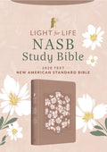 Bible | Light for Life NASB Study Bible- Blush Bouquet