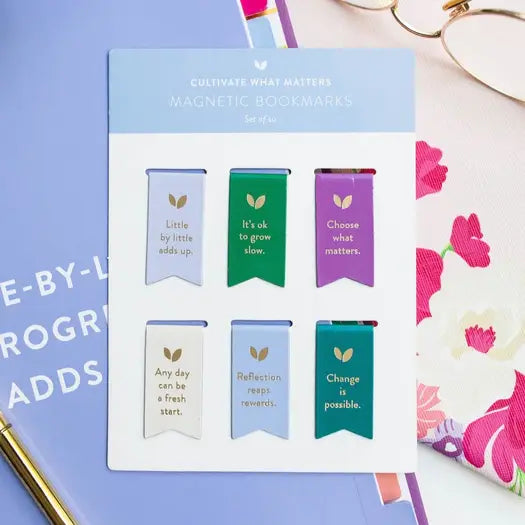 Magnetic Bookmarks | Mini Bloom Flags