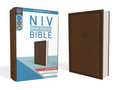 Bible | NIV Value Thinline Bible- Large Print, Leathersoft, Brown
