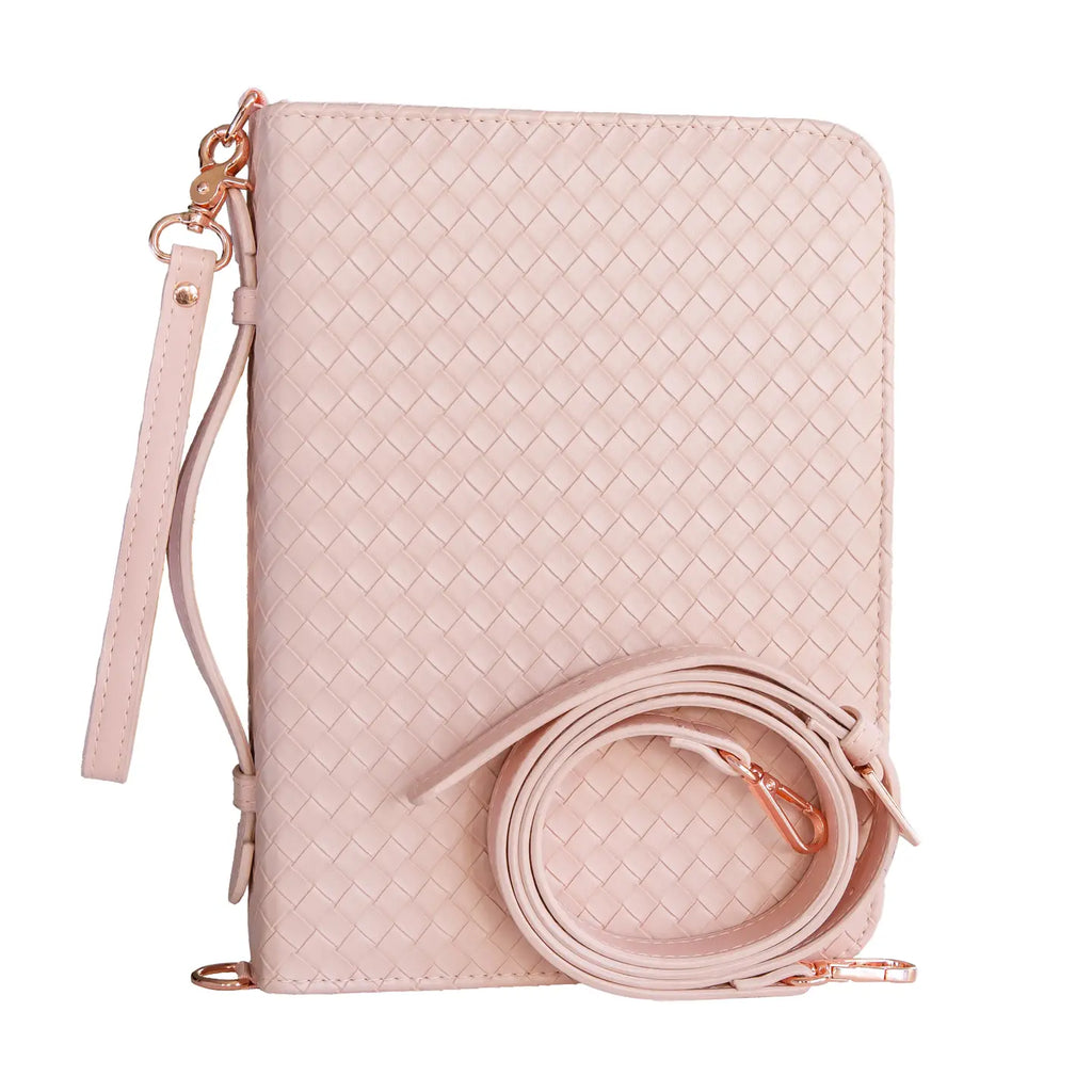 Bible Cover | Crossbody- Pink Weave