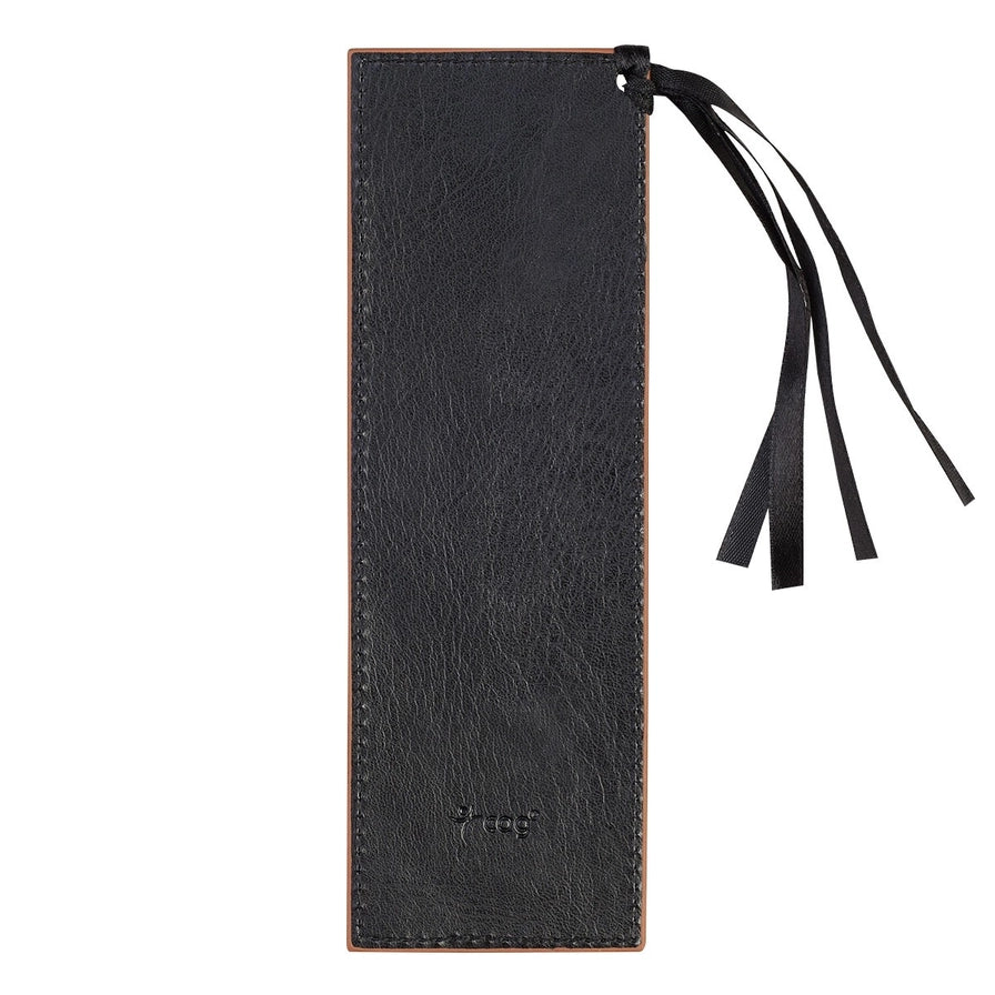 Bookmark | Faux Leather Black/Brown Be Strong Josh. 1:9